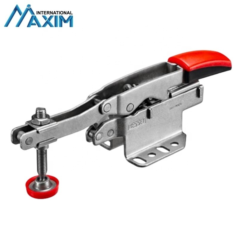 Auto-Adjust Hold Down Toggle Clamp with Vertical Base Plate