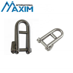 Marine Hardware Stainless Steel Key Pin D Shackle With Bar