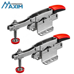 Auto-Adjust Hold Down Toggle Clamp with Vertical Base Plate