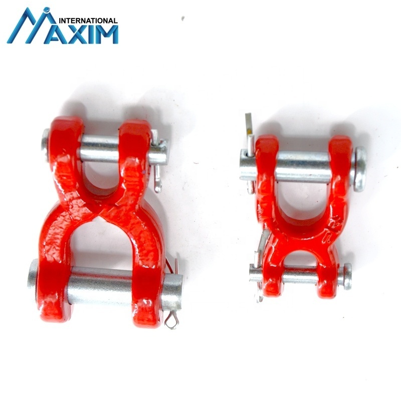 Grade 80  Forged Chain Connector Plated Double Clevis Link