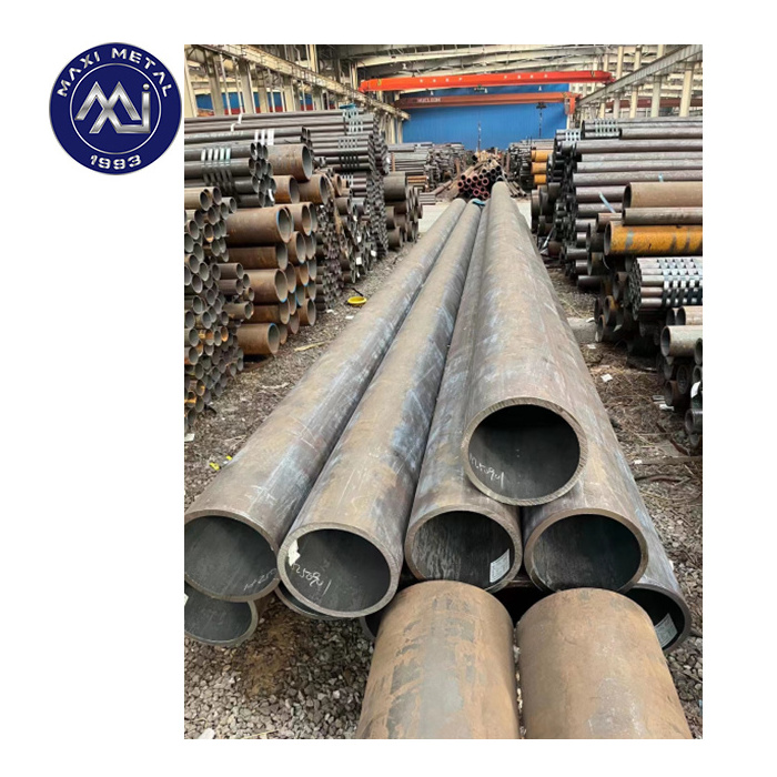 Hot Rolled Carbon Seamless Steel Pipe Fluid Pipe ST37 ST52 1020 1045 A106B Carbon Steel Tube