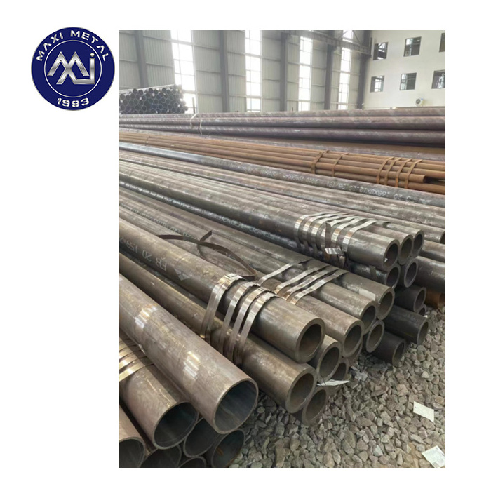 Hot Rolled Carbon Seamless Steel Pipe Fluid Pipe ST37 ST52 1020 1045 A106B Carbon Steel Tube