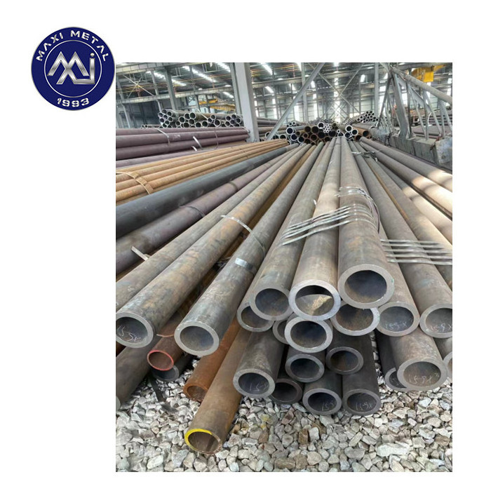 Hot Rolled Carbon Seamless Steel Pipe Fluid Pipe ST37 ST52 1020 1045 A106B Carbon Steel Tube