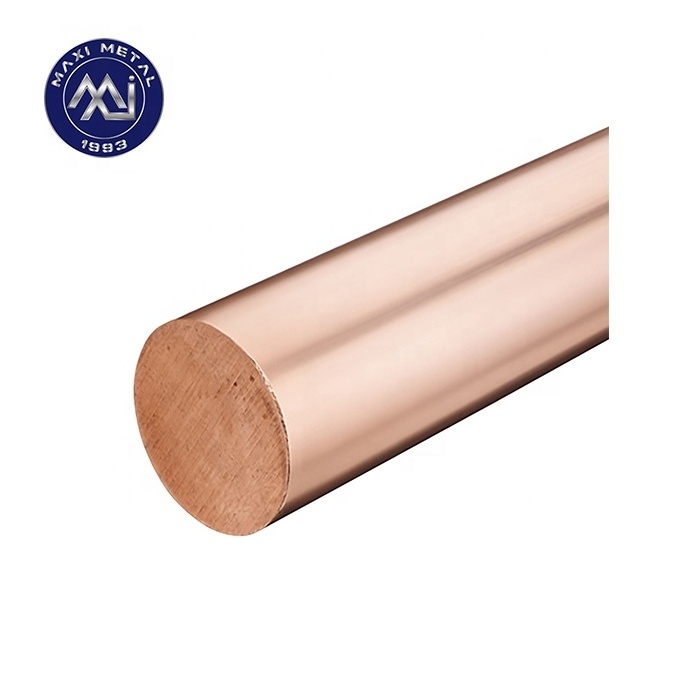 99.99% High Quality China High Purity pure copper C1100 T2 TP1 brass round bar copper bar price per kg