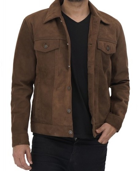 Wholesale 100% Leather Jacket For Men In Brown Color- Export From Pakistan, New And Trendy Design Lather Jacket Suede Leather