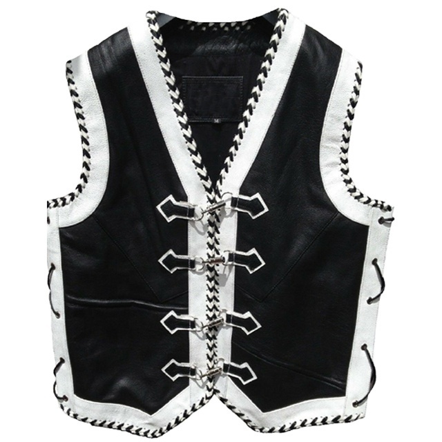 Motorcycle Vest Leather Custom Motorbike Waistcoat Biker Leather Vest By Maximize Wear