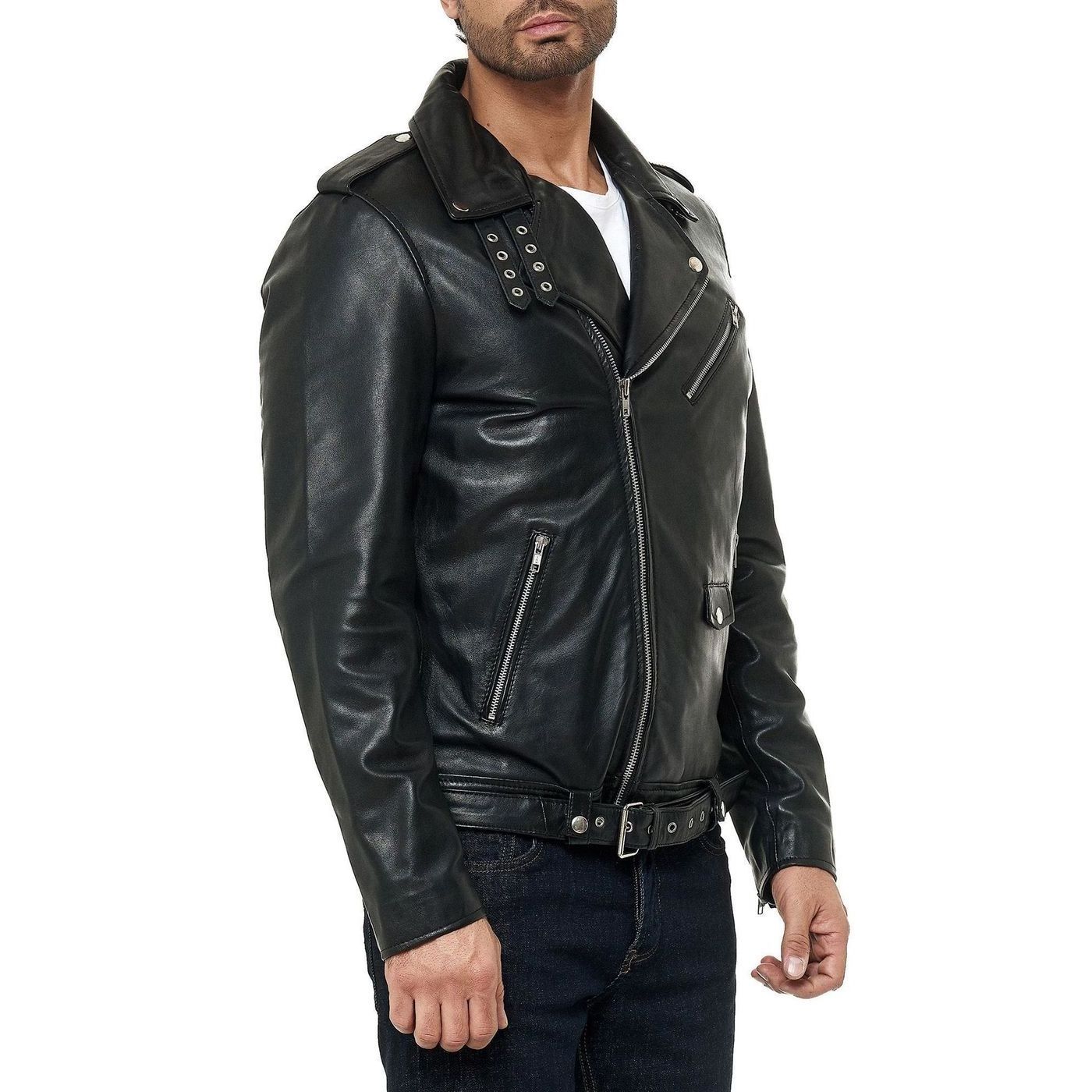 Leather Jackets Men Autumn Popular Style Men Leather Jacket Wholesale Fashion Cool Zipper Pu Leather Jackets For Men