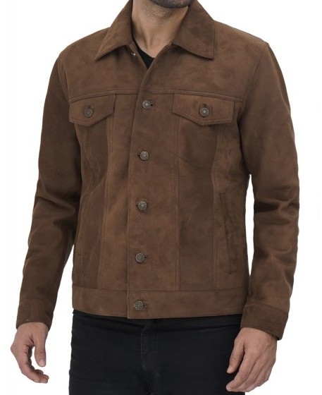 Wholesale 100% Leather Jacket For Men In Brown Color- Export From Pakistan, New And Trendy Design Lather Jacket Suede Leather