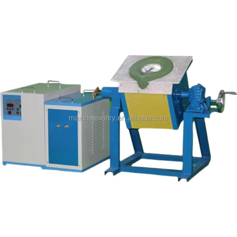 100KG Industrial Furnaces Induction Melting Machine Medium Frequency Induction Melting Furnace for Sale