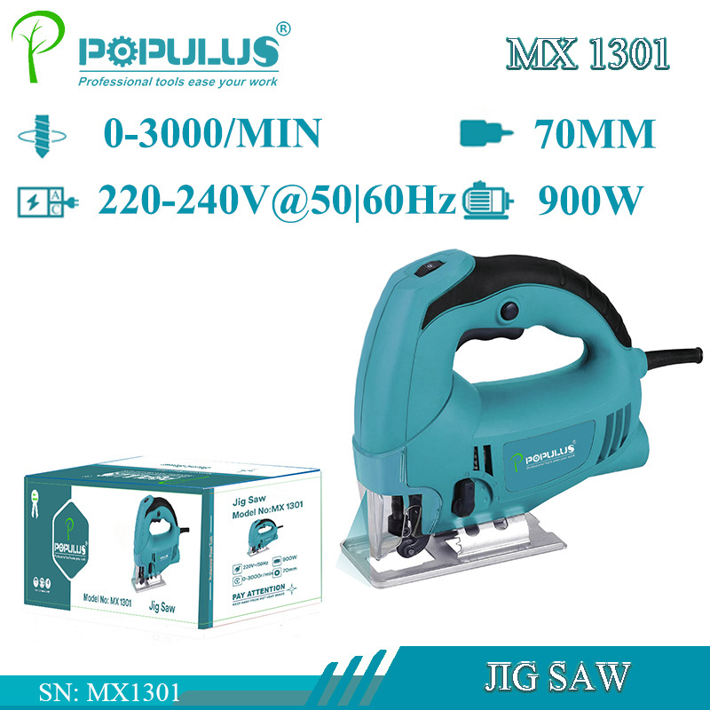 iPOPULUS New Arrival Industrial Quality Jig Saw Power Tools 900W/3000rpm Wood Cutting Machine Portable Electric Metal Cutter saw