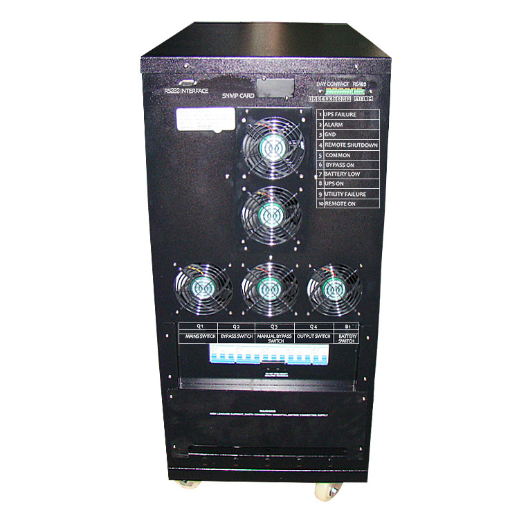 Ups 10KVA 20KVA Medical Online pure sine wave Ups 380V 3 Phase with isolation transformer and external battery bank