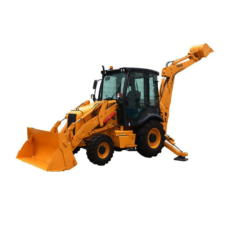 Tlb Machine 8Ton Backhoe Loader Retroexcavadora With Telescopic Boom For Sale CLG766