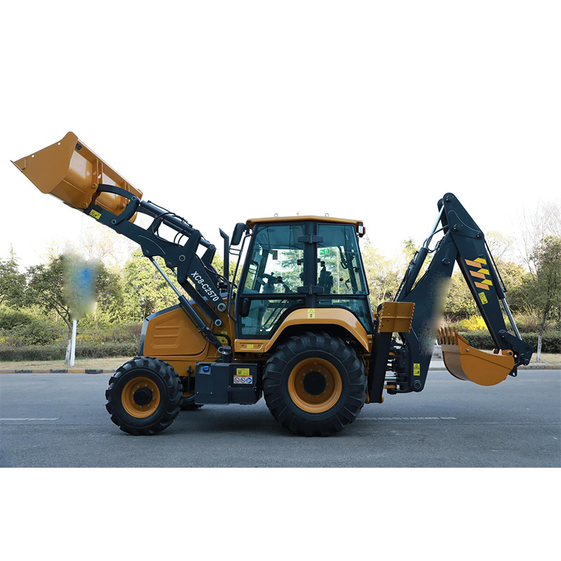 Top Brand 3.5t Backhoe Loader with Yuchai Engine XC8-S3580 in Russia Market