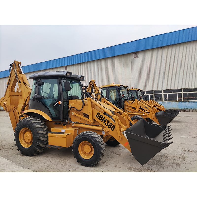 Shantui 2.5t Backhoe Loader with 4 in 1 Bucket SBH388 for sale