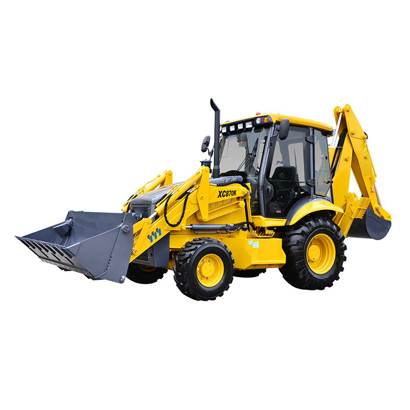 Top Chinese Backhoe Excavator Loader XC870K 4 Wheel Small Mini Backhoe Loader