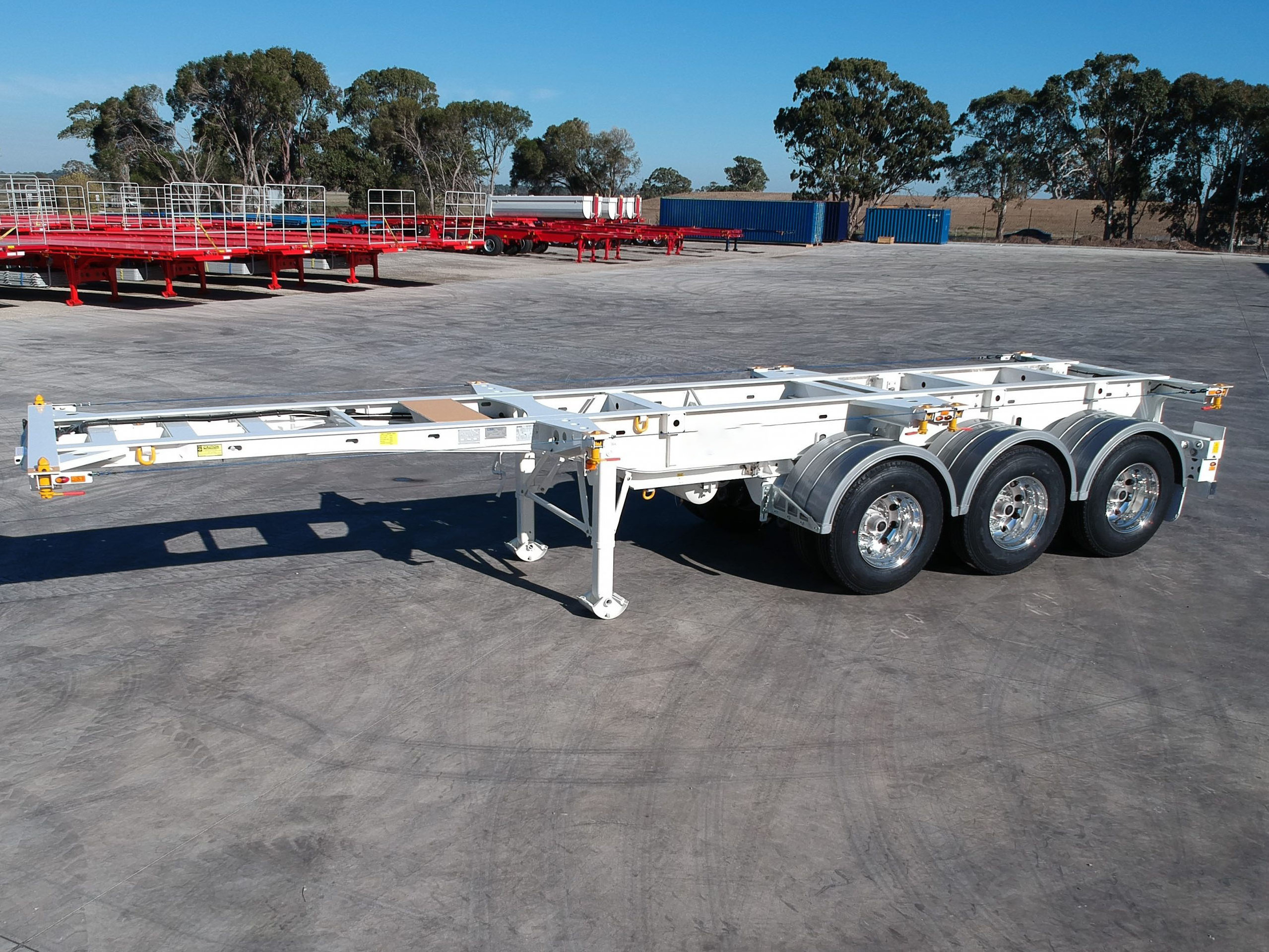 35 tons Trailer 40ft Skeleton Semi Trailer with 2 Axles