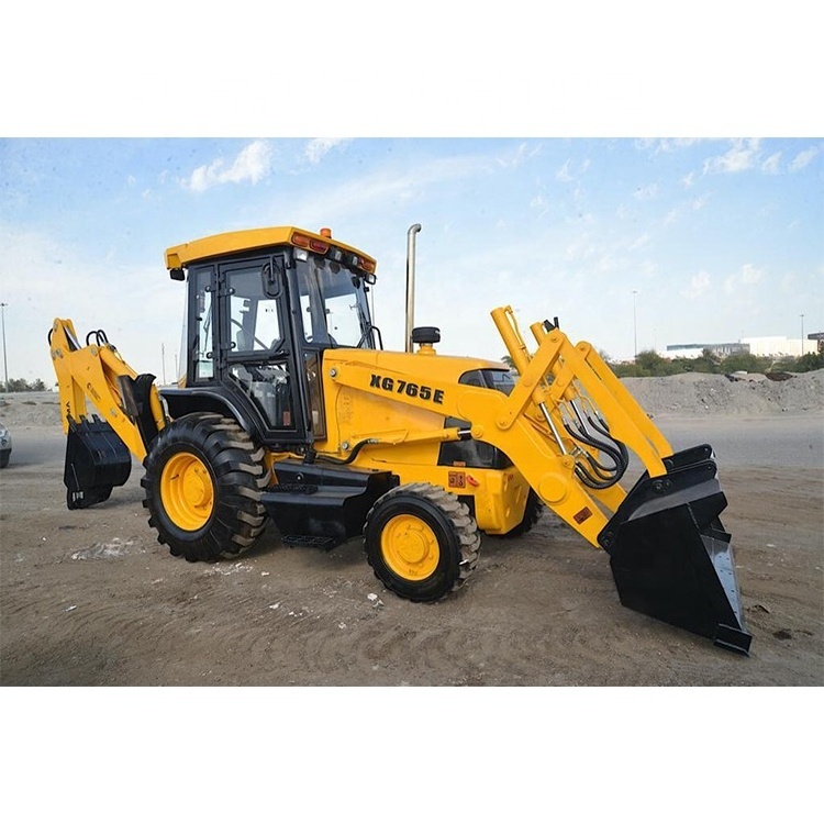 XGMA Small Backhoe Loader XG765E with Telescopic Arm