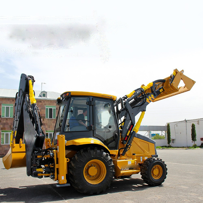 High Quality 2.5t Backhoe with 74kw Cumins Engine with side shift Xc870HK