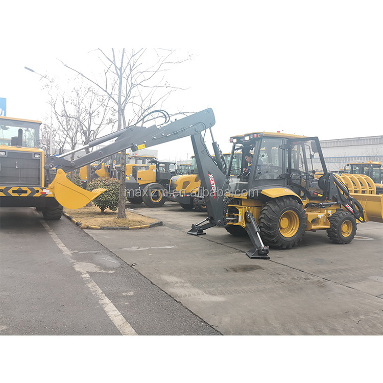 China New 4WD 2.5t Backhoe Loader with Hammer Xc870K Xc870HK