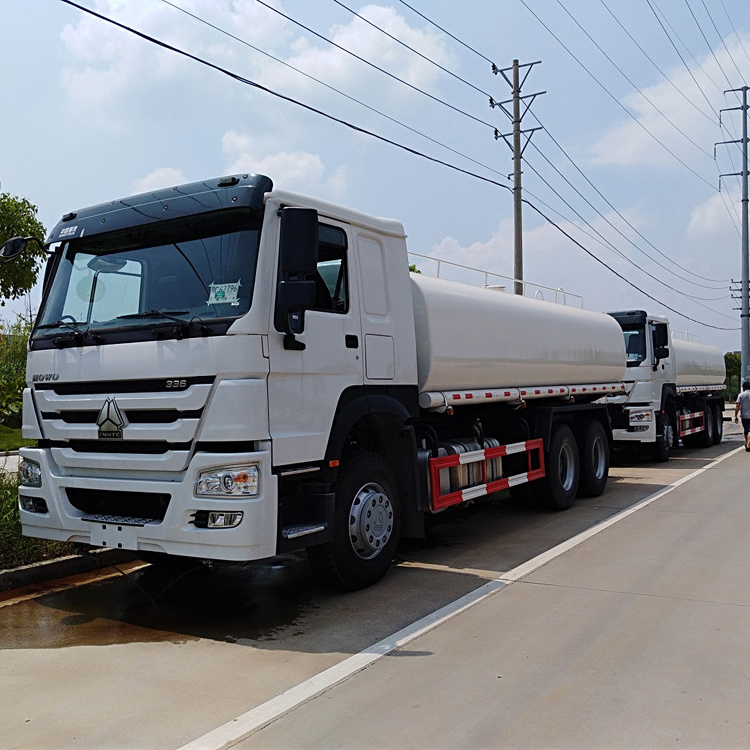 Sinotruk Howo 6x4 371HP 20m3 water spray bowser tanker sprinkler tank truck for sale in kenya