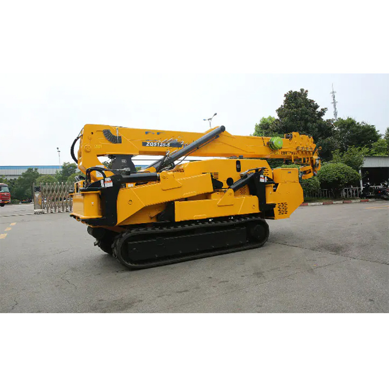 6 Ton Spider Crane Zqs125-5 China New Mini Crawler Telescopic Crane for Sale