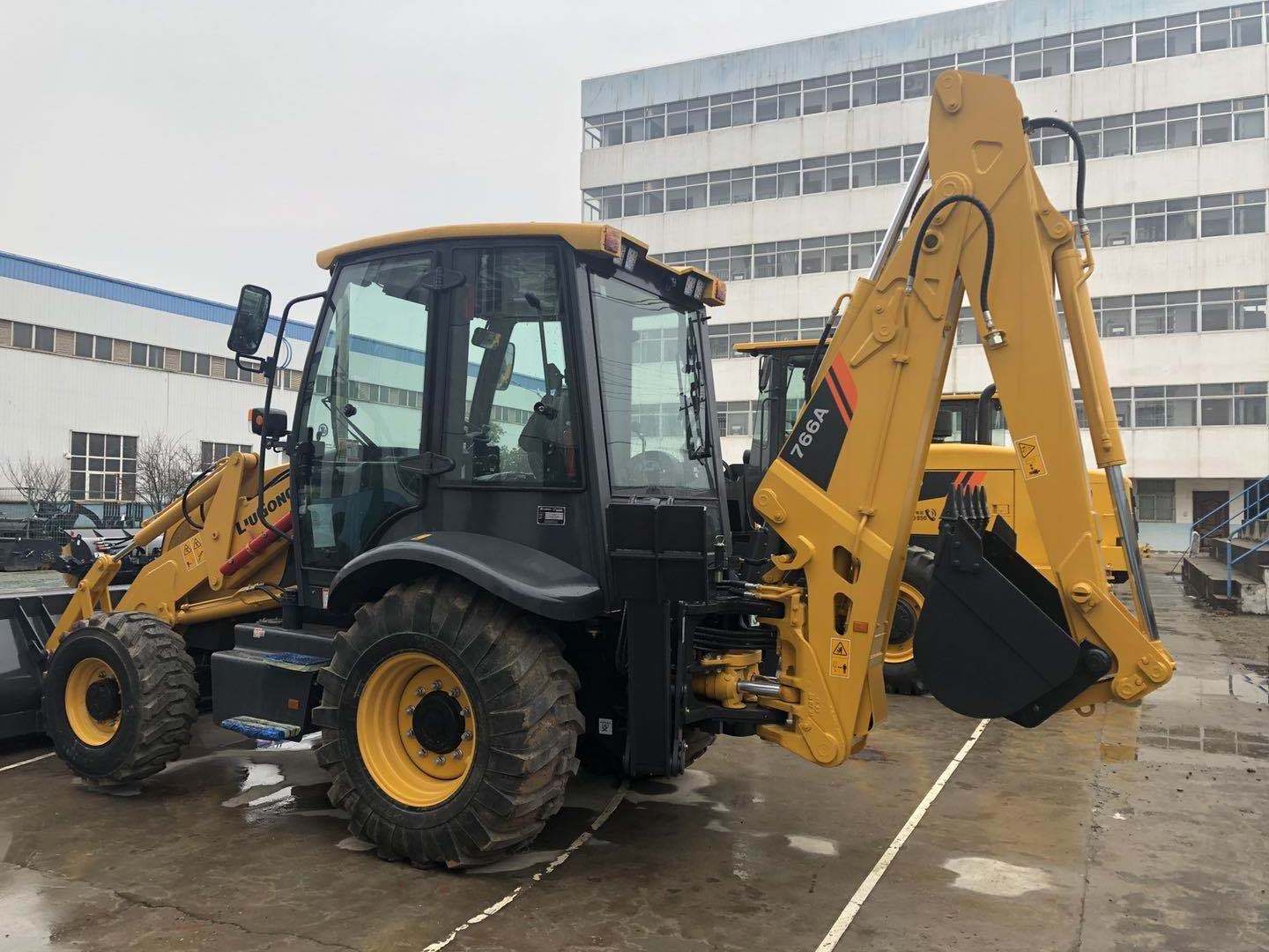 Tlb Machine 8Ton Backhoe Loader Retroexcavadora With Telescopic Boom For Sale CLG766