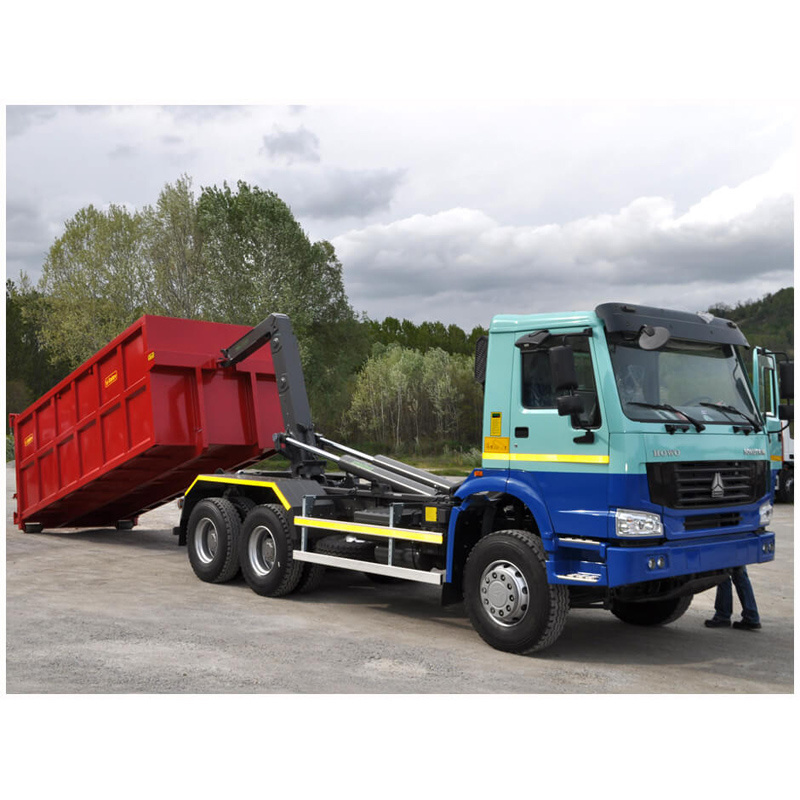 SINOTRUK  HOWO 10CBM  14CBM  16CBM  20CBM 4*2 6*4 Hook Arm Garbage Truck