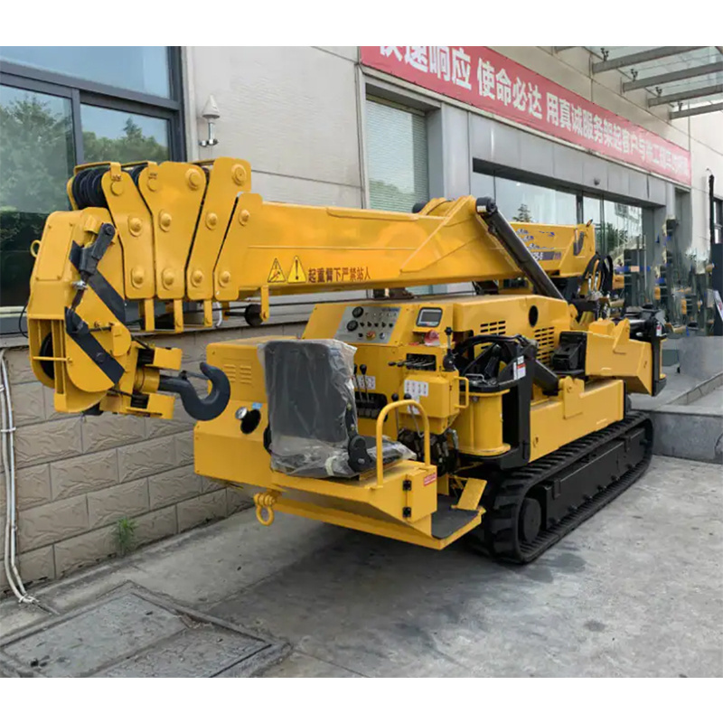 6 Ton Spider Crane Zqs125-5 China New Mini Crawler Telescopic Crane for Sale