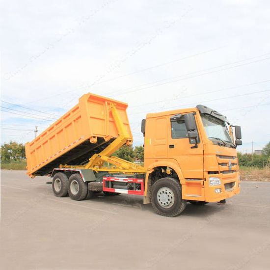 SINOTRUK  HOWO 10CBM  14CBM  16CBM  20CBM 4*2 6*4 Hook Arm Garbage Truck