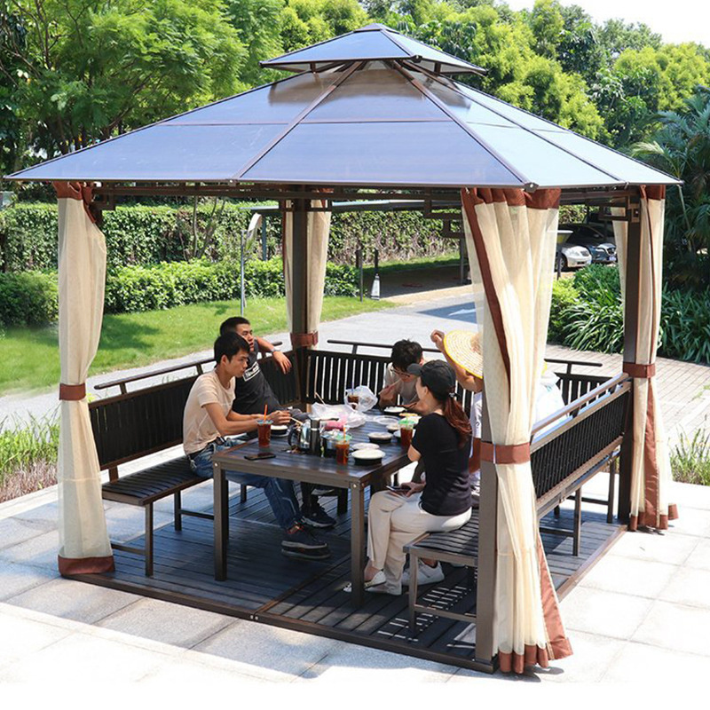 Professional Manufacturer Camping Roma Big Garden Gazebo outdoor awning retractable sunroom kit