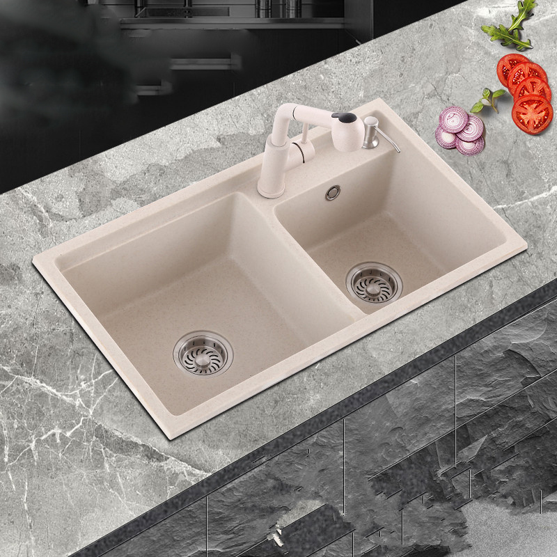 Kitchen Sink Deep Single double Pearl White Ceramic Porcelain Fireclay Apron-Front Kitchen Farm House Sink quartz stone sink