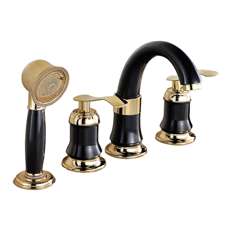 Chrome stainless steel304 Oil-Rubbed Bronze 2-Handle Kitchen Sink Faucet with Side Sprayer in Matching Finish