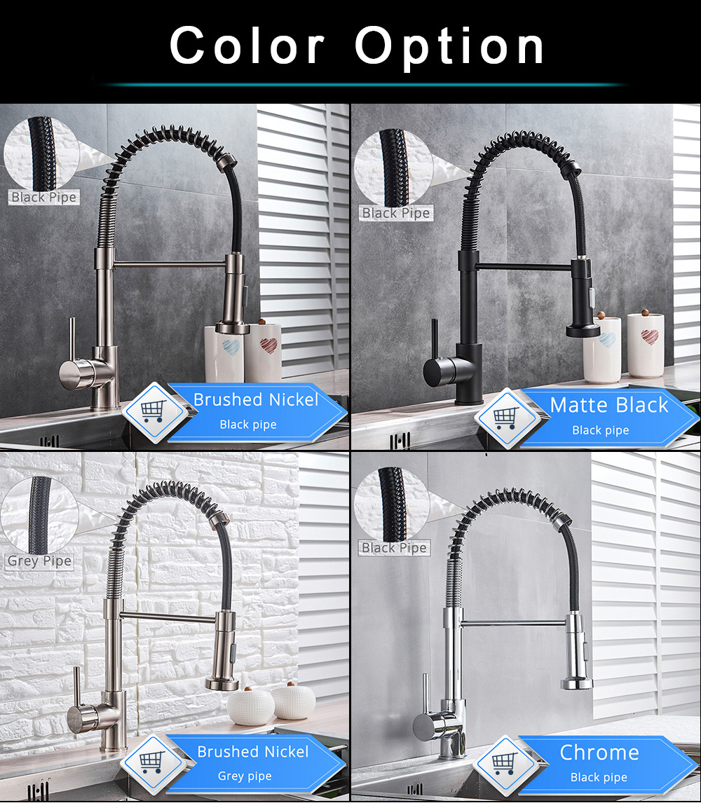 Copper kitchen pull out faucet modern cold water water kaiping faucet