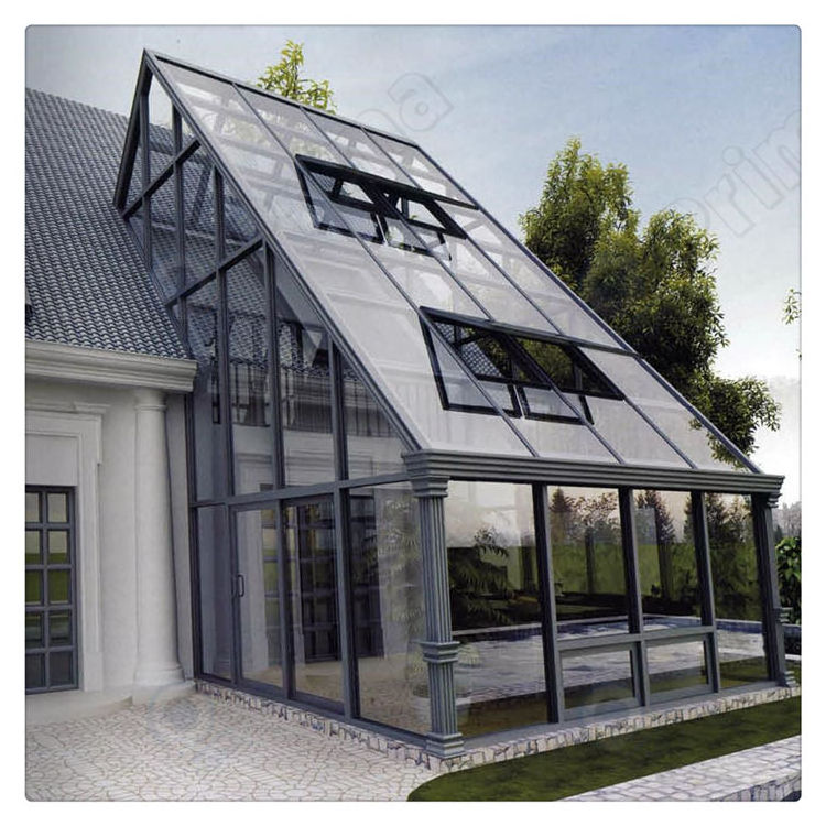 Aluminum Frame Laminated Glass House Free Standing Sun Rooms Balcony curved glass sunroom panels aluminum sunroom kits