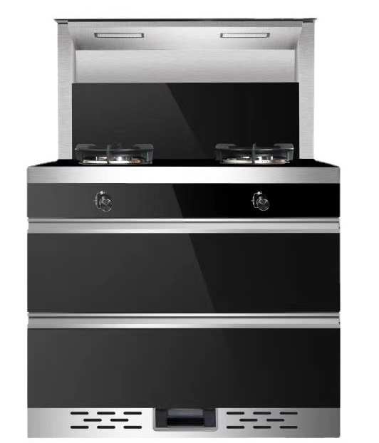 stove with oven High quality new styles stainless steel kitchen gas stove with range hood and oven