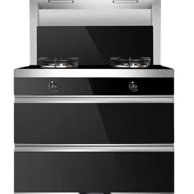 stove with oven High quality new styles stainless steel kitchen gas stove with range hood and oven