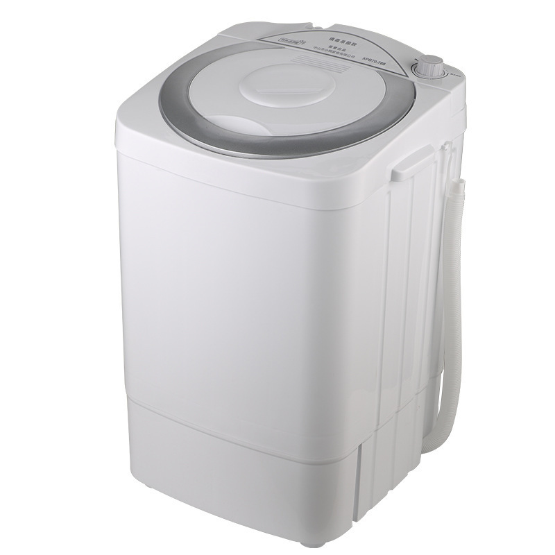 7.0kg Single Tub Single Tub Mini Washing Machine with Dehydration Semi-automatic Washing Machine Electric Stainless Steel 300W