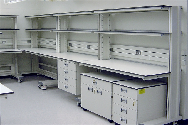 Flexible Modular&Movable Lab Furniture Work Bench with Laboratory Casework/Cabinet Easily Reconfigure