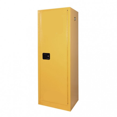 Two layers steel flammable storage cabinet chemistry lab yellow flammable safety cabinet