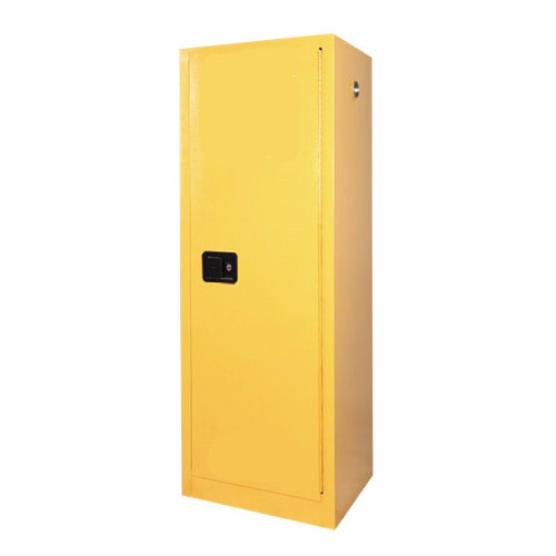 Two layers steel flammable storage cabinet chemistry lab yellow flammable safety cabinet