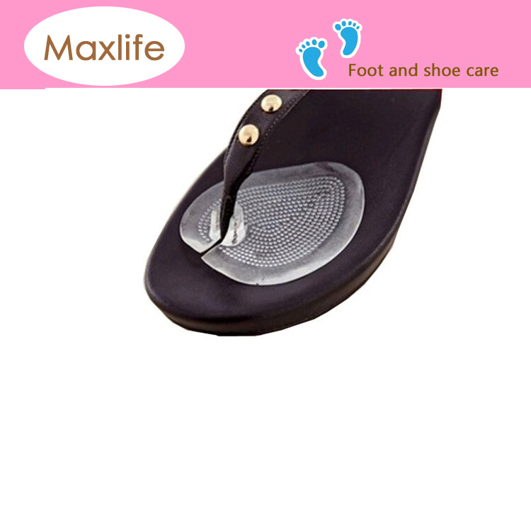 Self-Adhesive Soft Silicone Thong Sandals flip flop Gel Inserts Forefoot Cushions Insoles Antislip Shoes Grip Pad, shoe gel pads