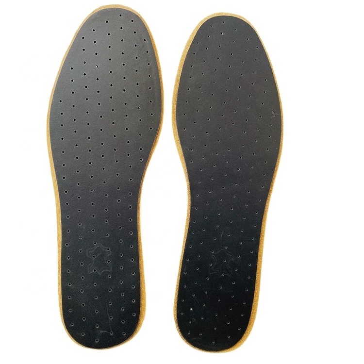 Genuine Leather Insoles,Anti Odour Shoe Insoles Set with Odor Eating Charcoal,Odour Stop Insert with Activated Charcoal