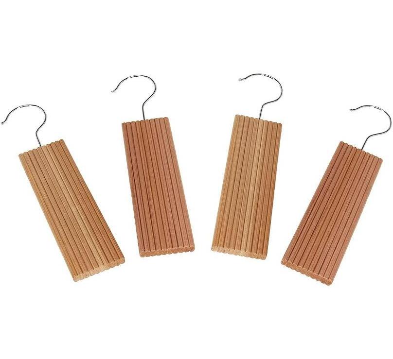 Cedar Hang Ups, 100% Natural Cedar Blocks for Clothes Storage and Aromatic Cedar Wood Hangers,Cedar Wood Hang-Ups