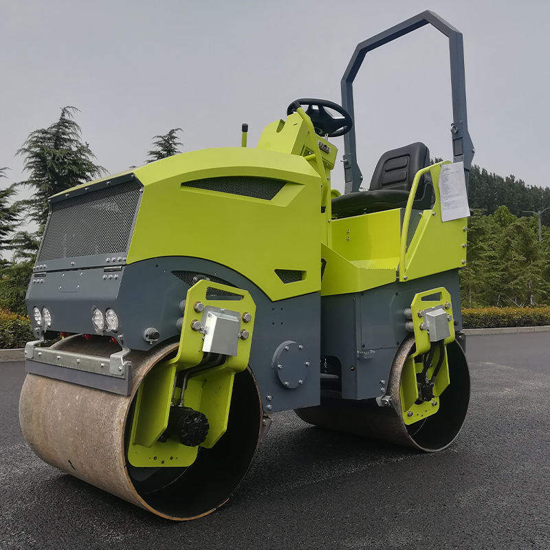 Compact Road Roller 3 Ton Hydraulic Double Drum Roller Full Stainless Steel Structure Provided Roller Compactor Machine