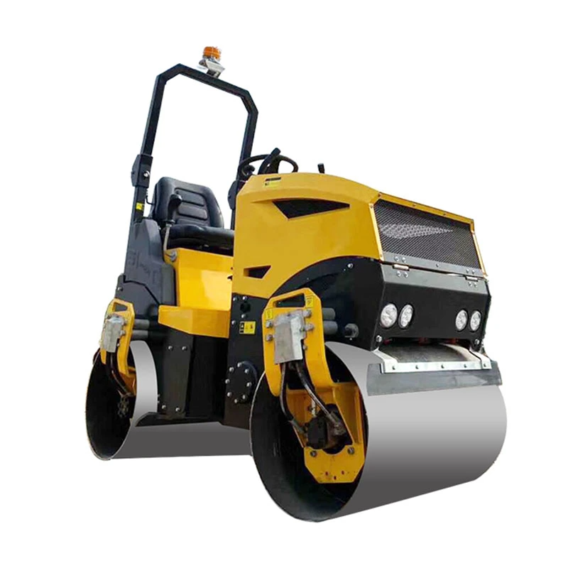 CE certificated 1ton small road roller vibratory steel tandem roller price of road roller