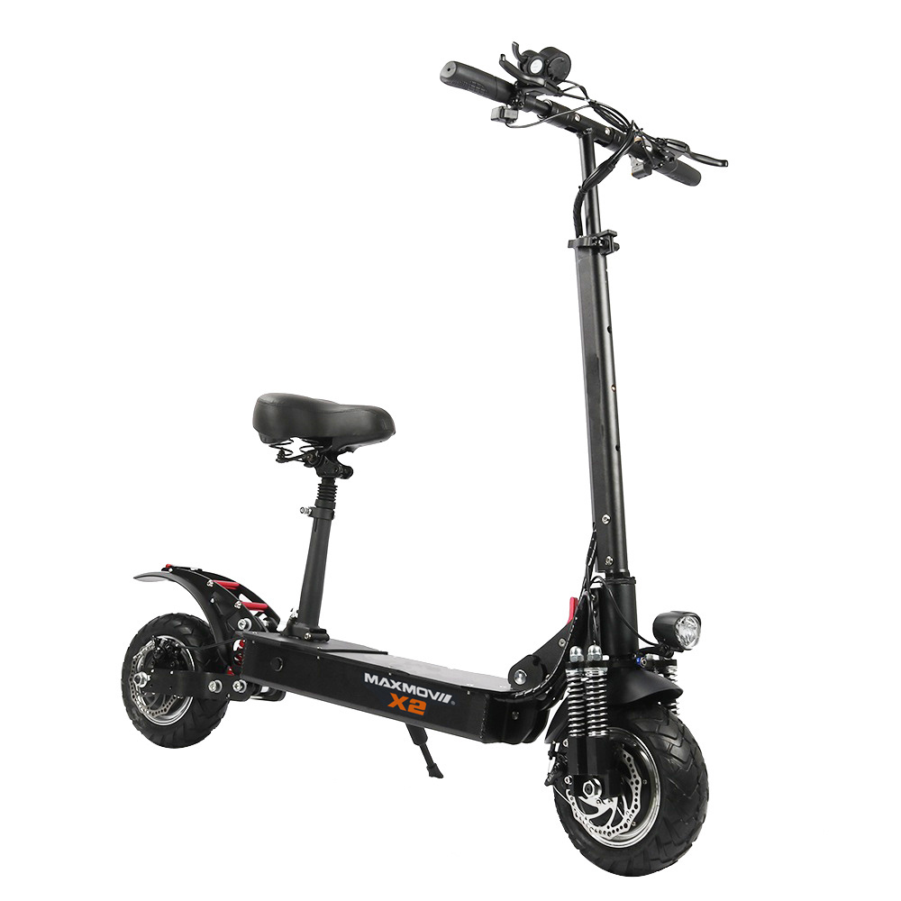 China 2000W dual motor powerful two wheel 10 inch fat tire off road electric scooter for adults