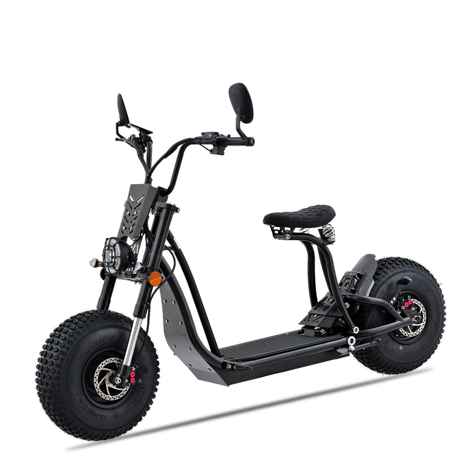 NNew Steel Frame 3000W Brushless Citycoco Adult Electric Motorcycle For Men Double Disc Brake