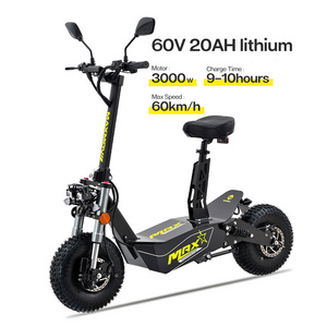 Wholesale 3000w Electric Motorcycle Scooter E Scooter Cars Seats Tires 13 Inch Scooter For Adults With Street Legal