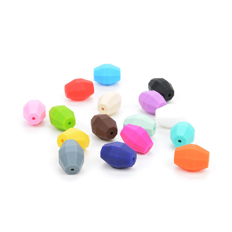 Bracelet Accessories Animal Shape Mouse Cartoon Round 20Mm 12Mm 15Mm Baby Chew Teether Silicone Striped Beads