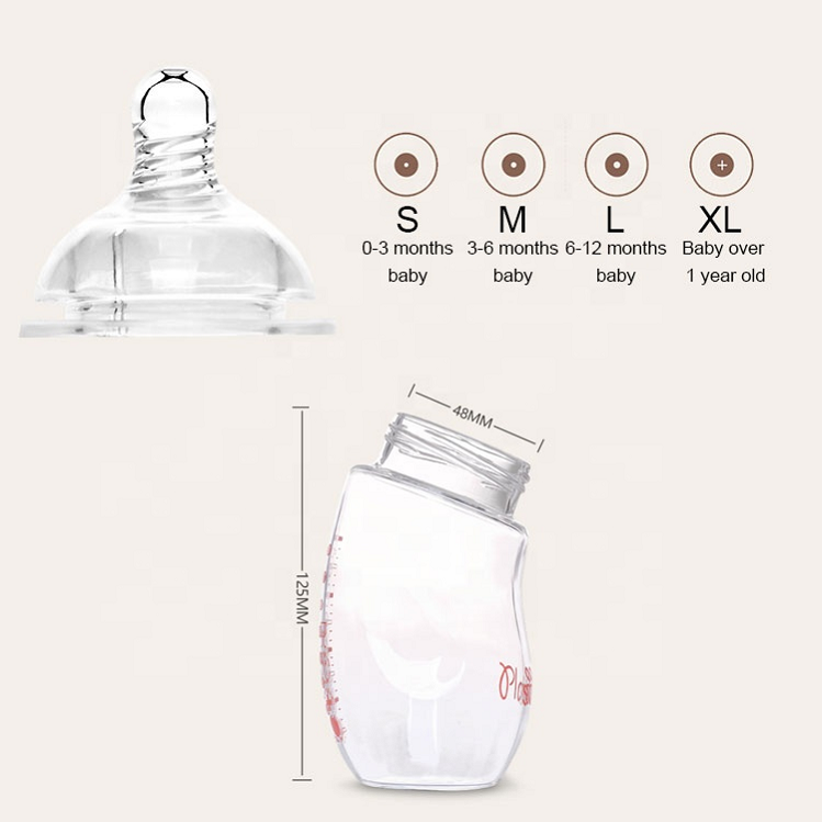 Cartoon 240Ml Straw Sippy Cup Babies Drink Mamadeira Teteros Biberon Para Bebes bb Silicone Glass Baby Milk Feeding Bottle